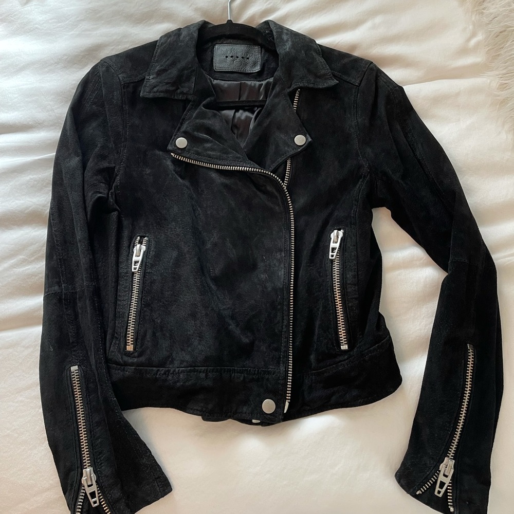 BLANKnyc 100% suede Moto jacket